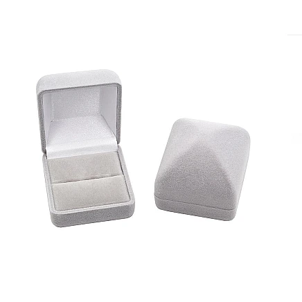 Pakabukas + Grandinėlė / Pakabukas + Auskarai,  - Priedai juvelyriniams, spalva: Pilkas, 4.9 x 5.4 x 4.1 mm