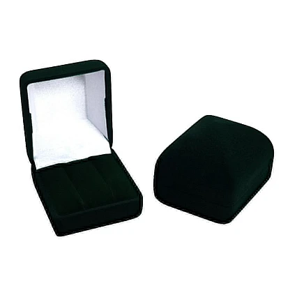 2 žiedai / Auskarai,  - Priedai juvelyriniams, spalva: Juodas, 4.9 x 5.4 x 4.1 mm