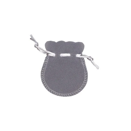 Maišeliai juvelyriniams dirbiniams,  - Dovanų maišelis, spalva: Pilkas, 7 x 8 mm