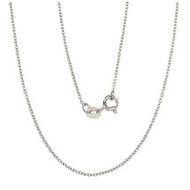 Sidabrinė grandinėlė Anchor round 1 mm, Sidabras 925 praba, rodis (padengti)