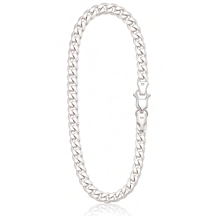 Sidabrinė grandinėlė Double rombo 6 mm, briaunų apdirbimas deimantu, Sidabras 925 praba