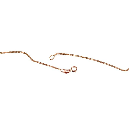 Grandinėlės,  - Auksinė grandinėlė Snail 1.15 mm, 40, 1.39 g, Raudonas Auksas 585 praba