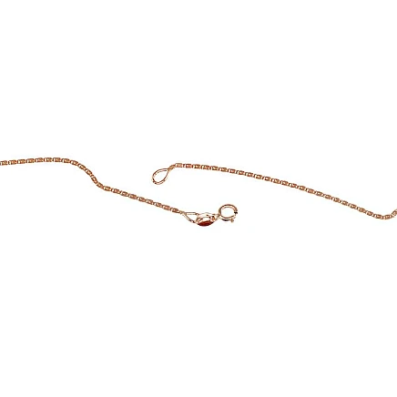 Grandinėlės,  - Auksinė grandinėlė Snail 1.15 mm, 42, 1.43 g, Raudonas Auksas 585 praba