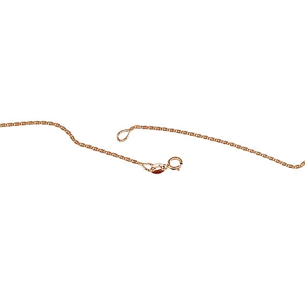 Grandinėlės,  - Auksinė grandinėlė Snail 1.15 mm, 47, 1.6 g, Raudonas Auksas 585 praba
