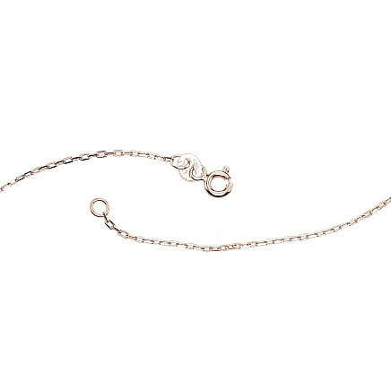 Grandinėlės,  - Auksinė grandinėlė Anchor 1.2 mm , briaunų apdirbimas deimantu, 55, 1.84 g, Raudonas Auksas 585 praba