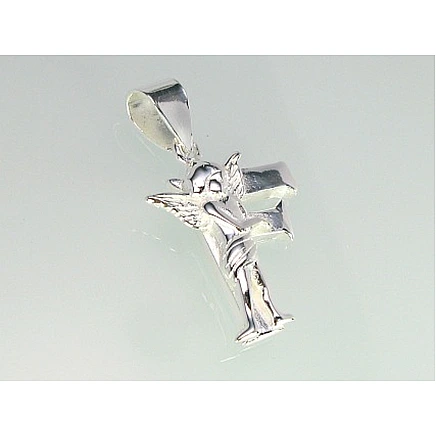 Raidės, Raidė F - Sidabrinis pakabukas, 4.1 g, Sidabras 925 praba