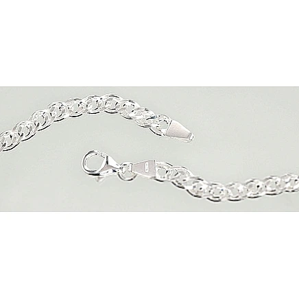 Grandinėlės,  - Sidabrinė grandinėlė Crandmother 4,9 mm , briaunų apdirbimas deimantu, 55, 17.6 g, Sidabras 925 praba