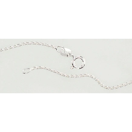 Grandinėlės,  - Sidabrinė grandinėlė Spiga 1,1 mm, 55, 3.5 g, Sidabras 925 praba