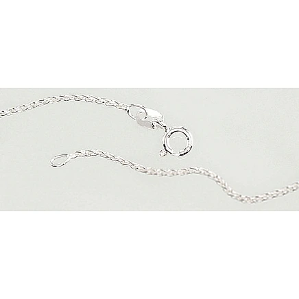 Grandinėlės,  - Sidabrinė grandinėlė Spiga 1,1 mm, 55, 3.6 g, Sidabras 925 praba