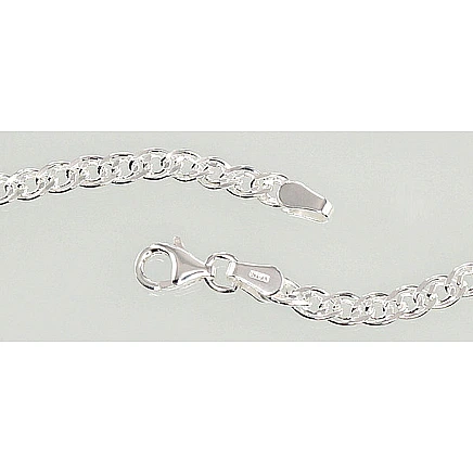 Grandinėlės,  - Sidabrinė grandinėlė Crandmother 3.1 mm , briaunų apdirbimas deimantu, 45, 8.7 g, Sidabras 925 praba