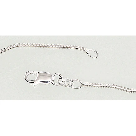 Grandinėlės,  - Sidabrinė grandinėlė Snake 1,5 mm, 42, 3.5 g, Sidabras 925 praba