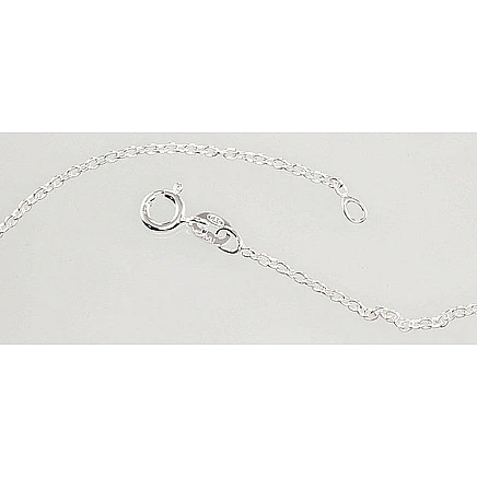 Grandinėlės,  - Sidabrinė grandinėlė Anchor round 1,1 mm, 38, 2 g, Sidabras 925 praba