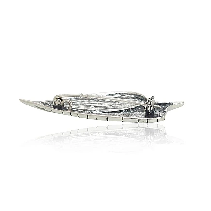 Sagės,  - Sidabrinė sagė, 6.5 g, Sidabras 925 praba, oksidas (padengti)